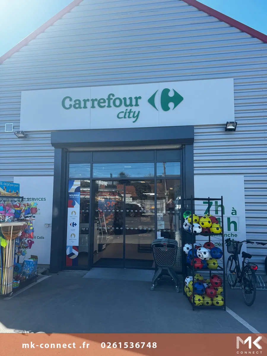 Le Carrefour City de Saint-Aubin-sur-Mer, dont MK Connect a réalisé l'installation électrique complète